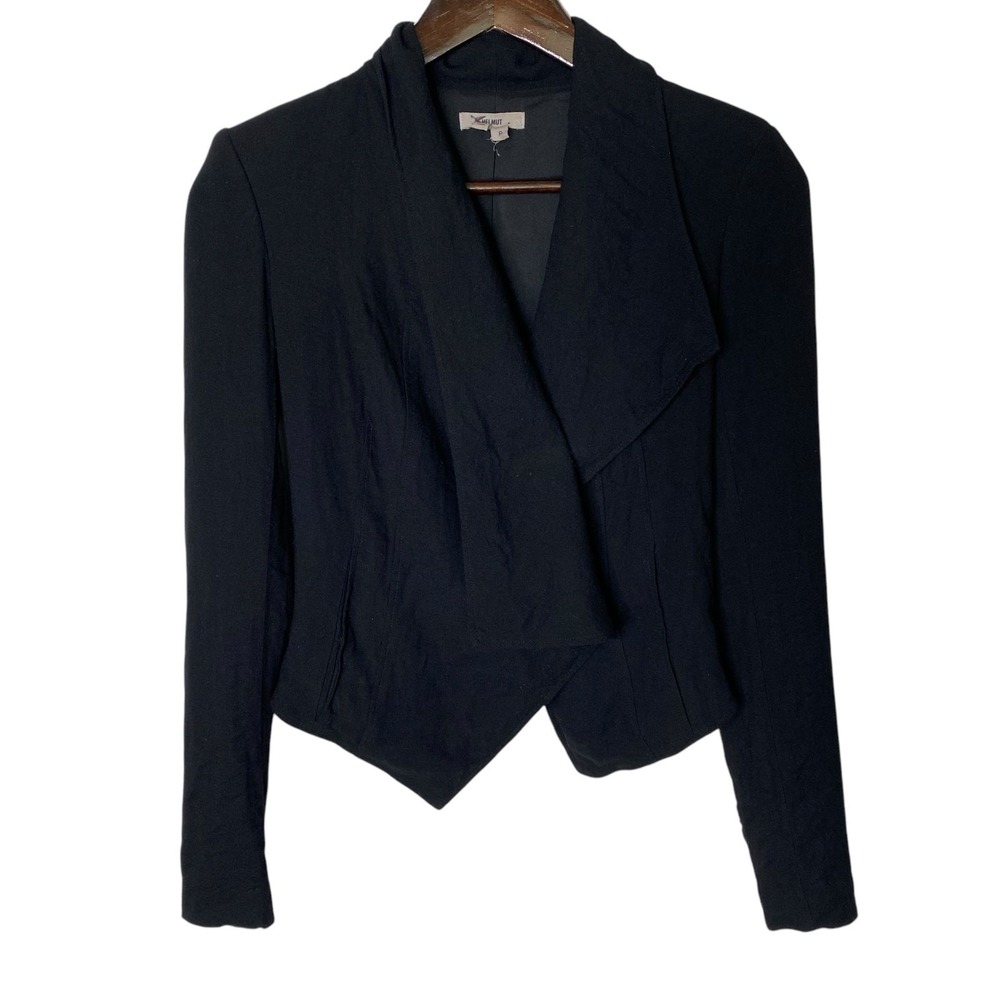 Helmut Lang Flash Drape Blazer Black size XS - Picture 2 of 7